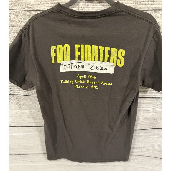Foo Fighters 2020 Tour Phoenix Show gray 2 Sided T-Shirt Medium - Picture 3 of 4